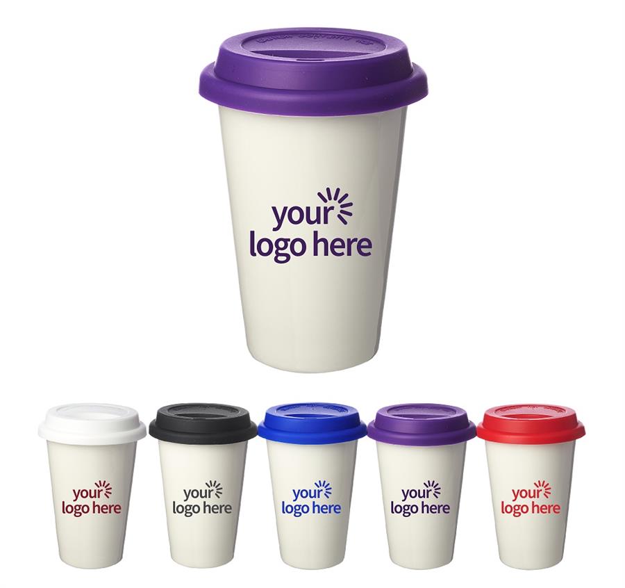 Double Wall Ceramic Custom Tumblers 11 oz.