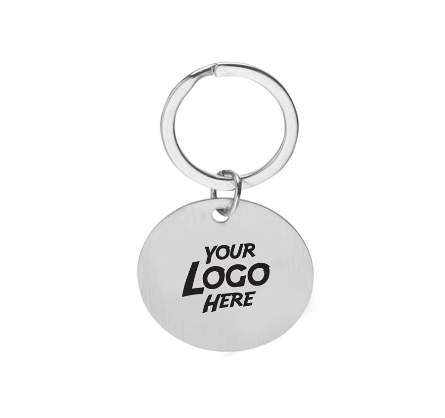 Chrome Round Keychain