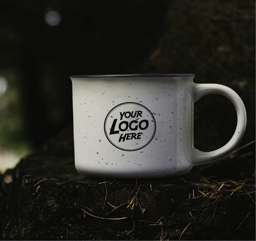 Ceramic Campfire Coffee Mugs - 13 oz