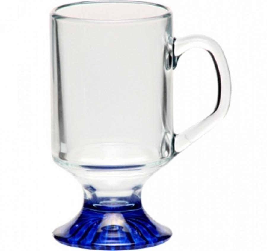 ARC Footed Sports Glass Mugs - Blue