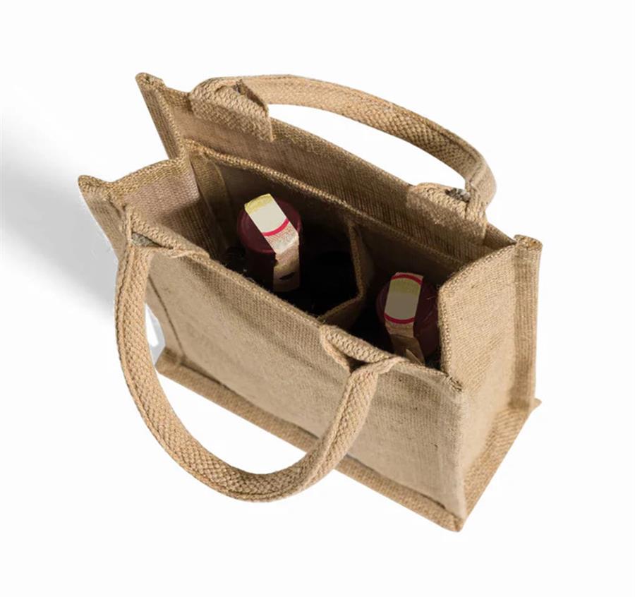Jute Wine Bag - 2 Bottles