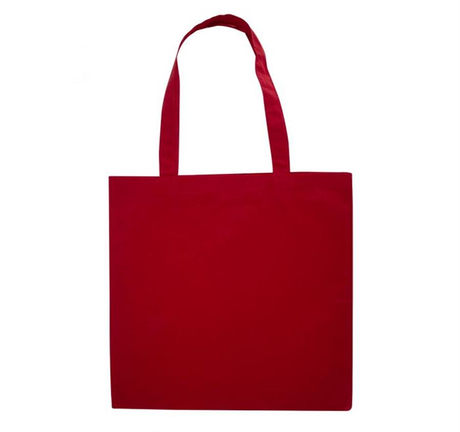 6oz Cotton Canvas Tote Bag - Red
