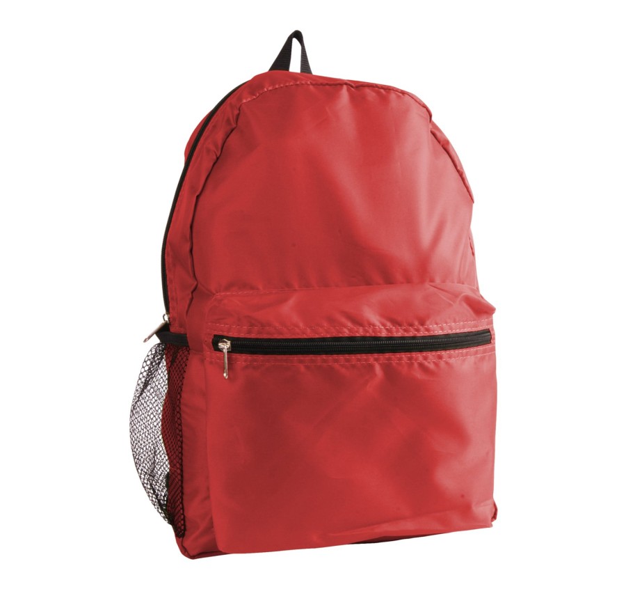 Nylon Backpack - Red