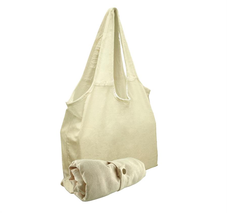 Foldable Canvas Sling Bag - Natural