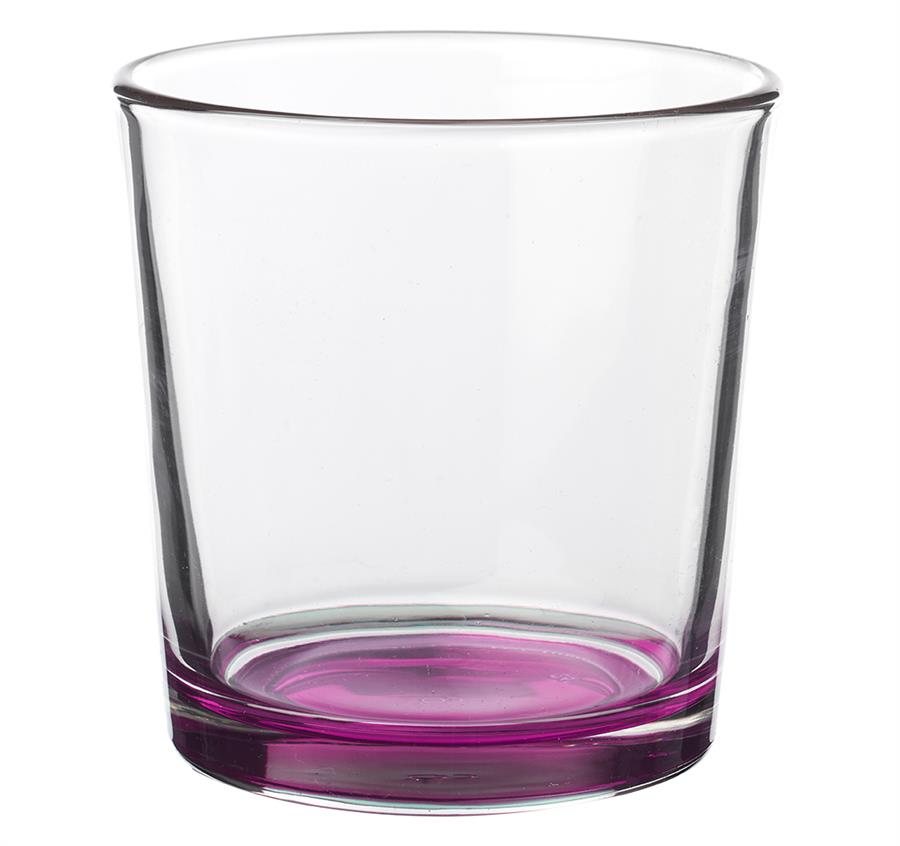 Heavy Base Whiskey Glass - Pink