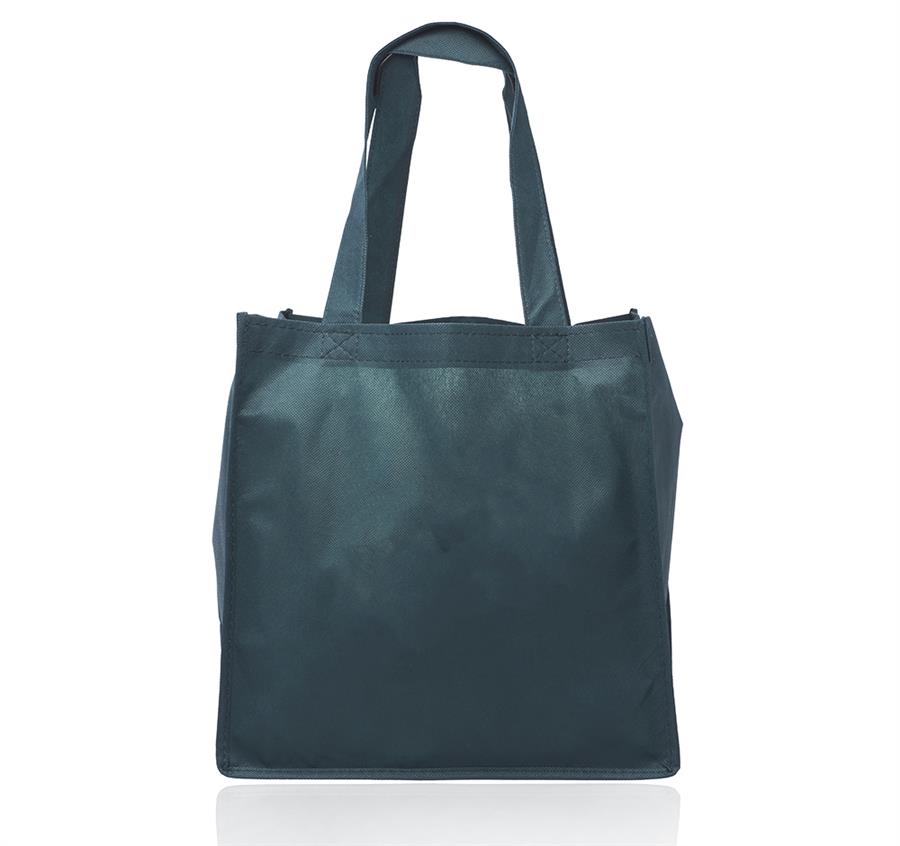 Value Non-woven Grocery Tote Bags - Forest Green