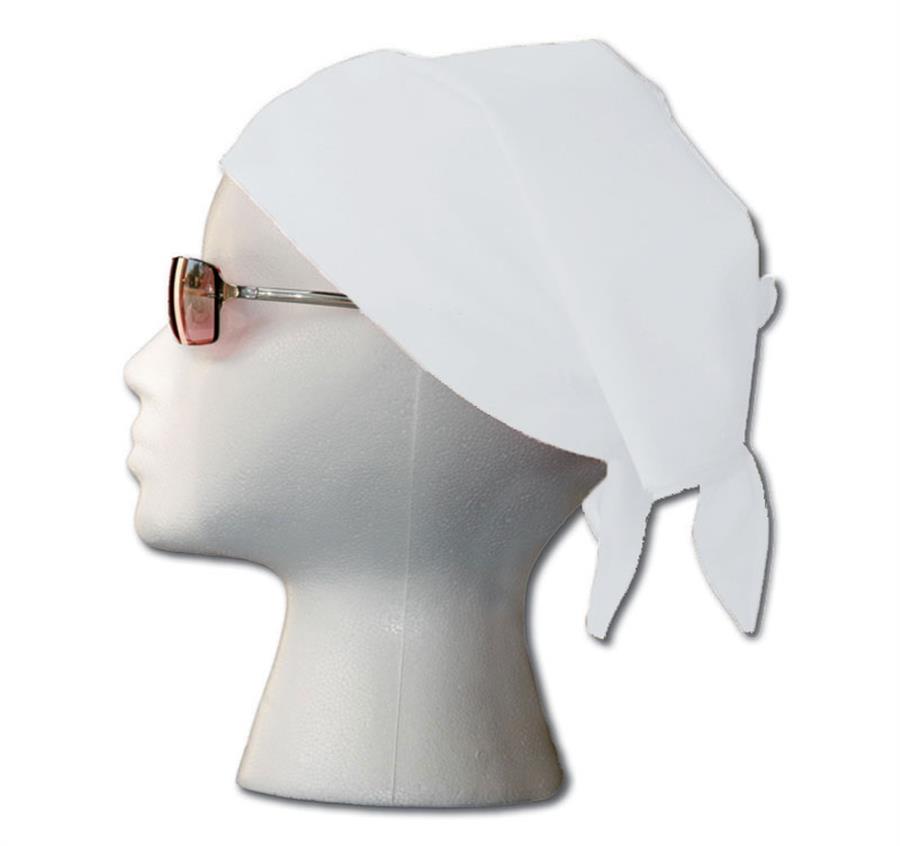 100% Cotton Premium Cotton Bandana - White