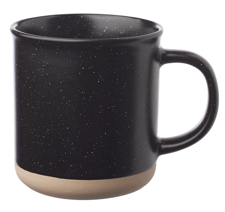 Aurora Speckled Clay Coffee Mugs - Black