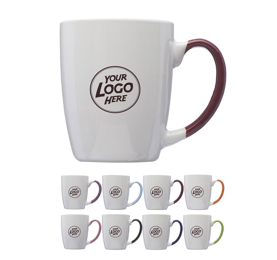 Two-Tone Personalized Coffee Mugs - 12 oz