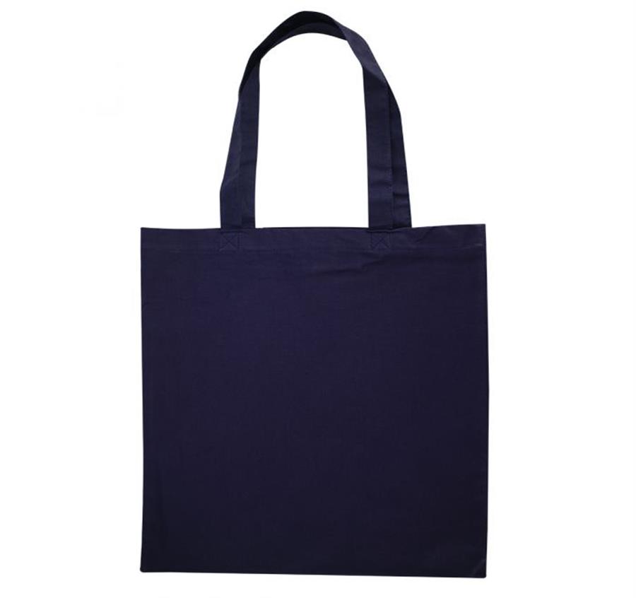 6oz Cotton Canvas Tote Bag - Navy