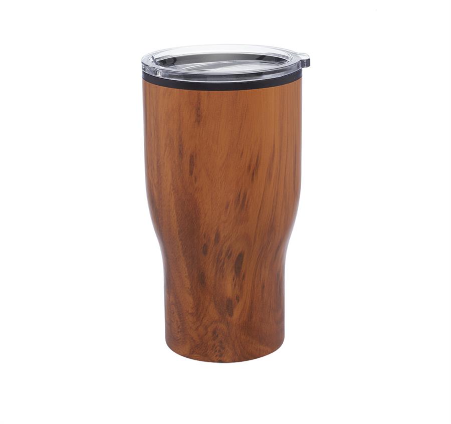 Challenger Travel Mugs with Wood Finish - Wood