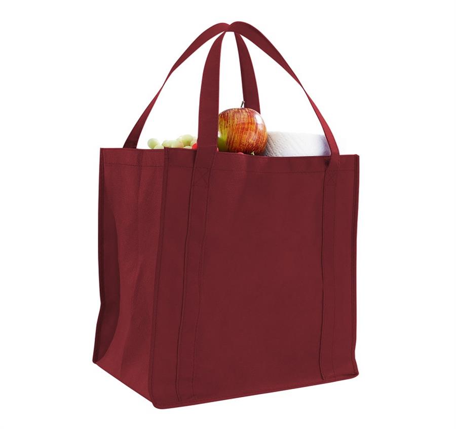 Non-woven Grocery Bag - Burgundy