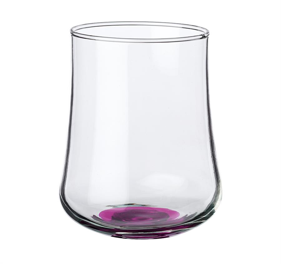 Rose Bud Stemless Glasses - Pink