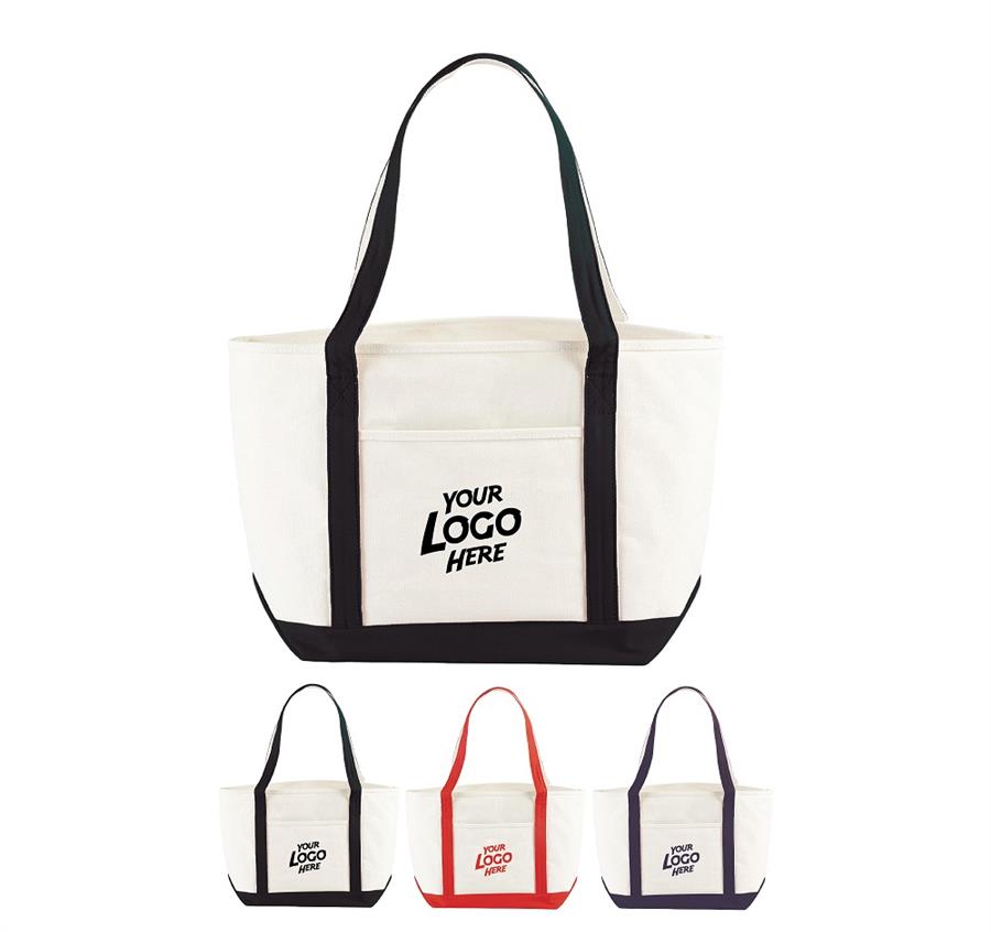 18 oz. Nautical Cotton Canvas Boat Bag