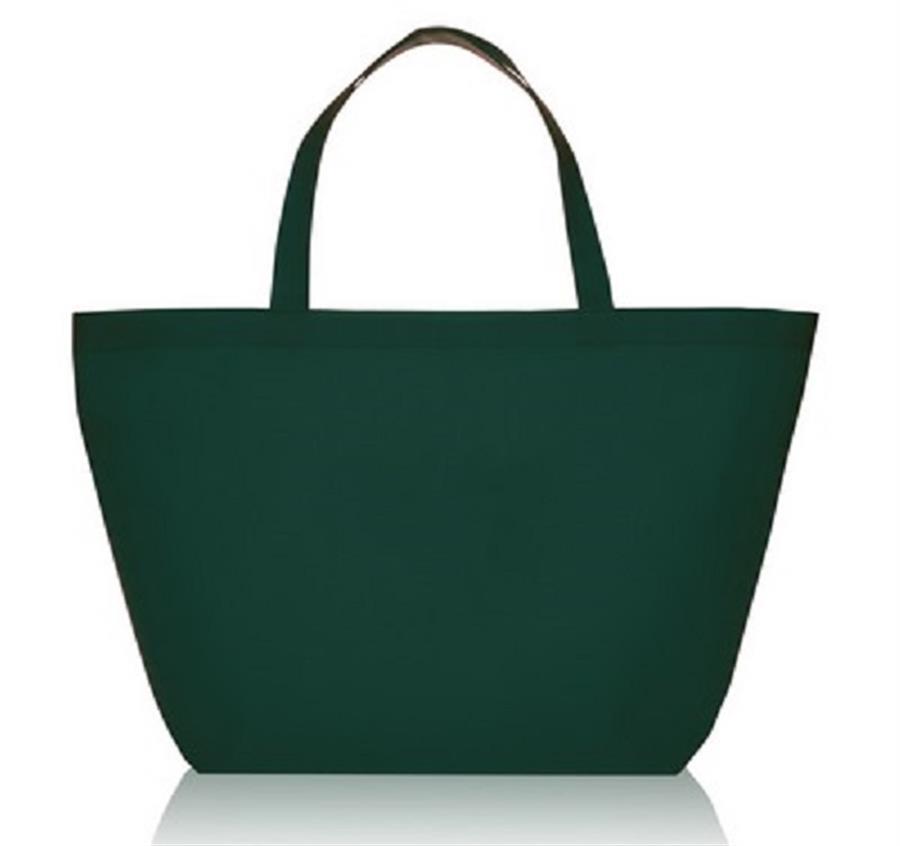 Budget Non-Woven Shopper Tote Bags - Forest Green
