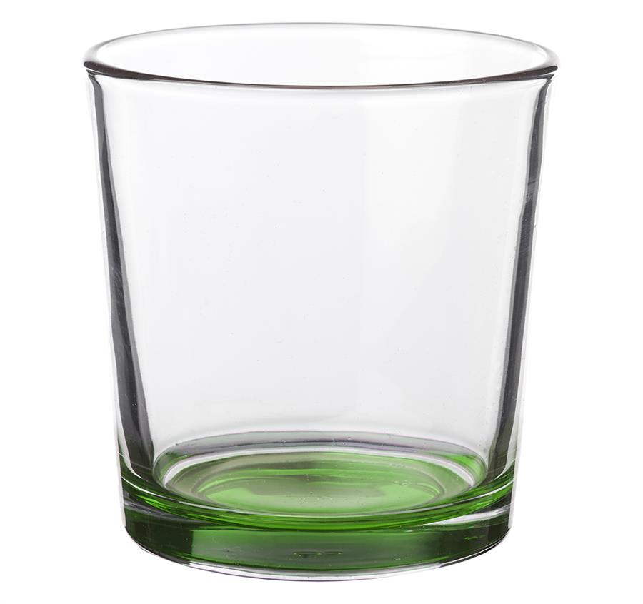 Heavy Base Whiskey Glass - Green