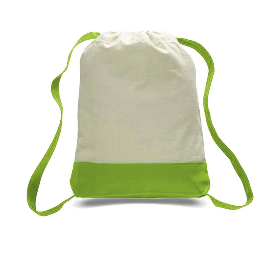 Canvas Sports Backpack - Lime