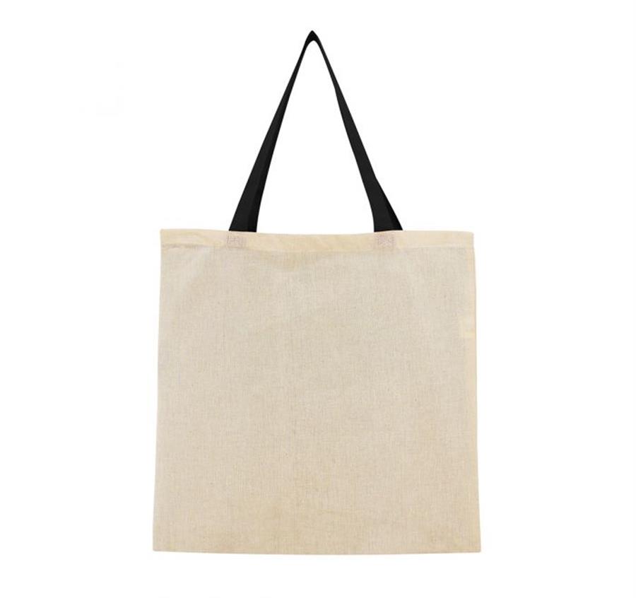Contrasting Handles Tote - Black