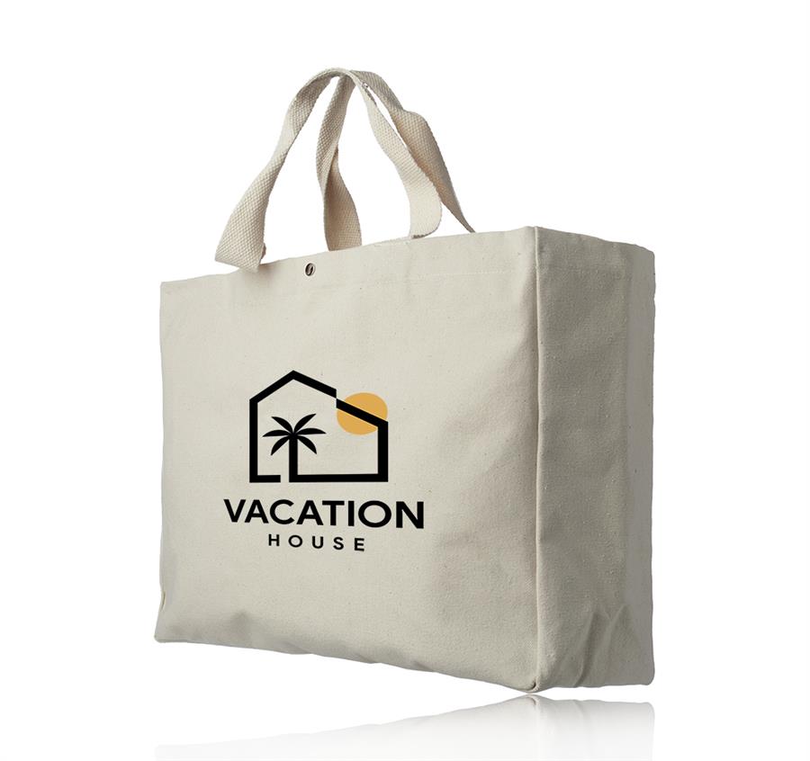 18 oz. Heavy Cotton Snap Button Beach Bags