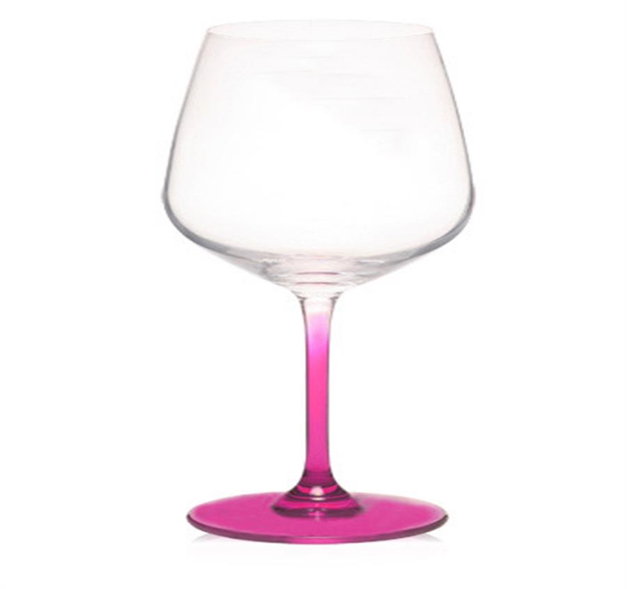Lead Free Wine Glasses - Pink