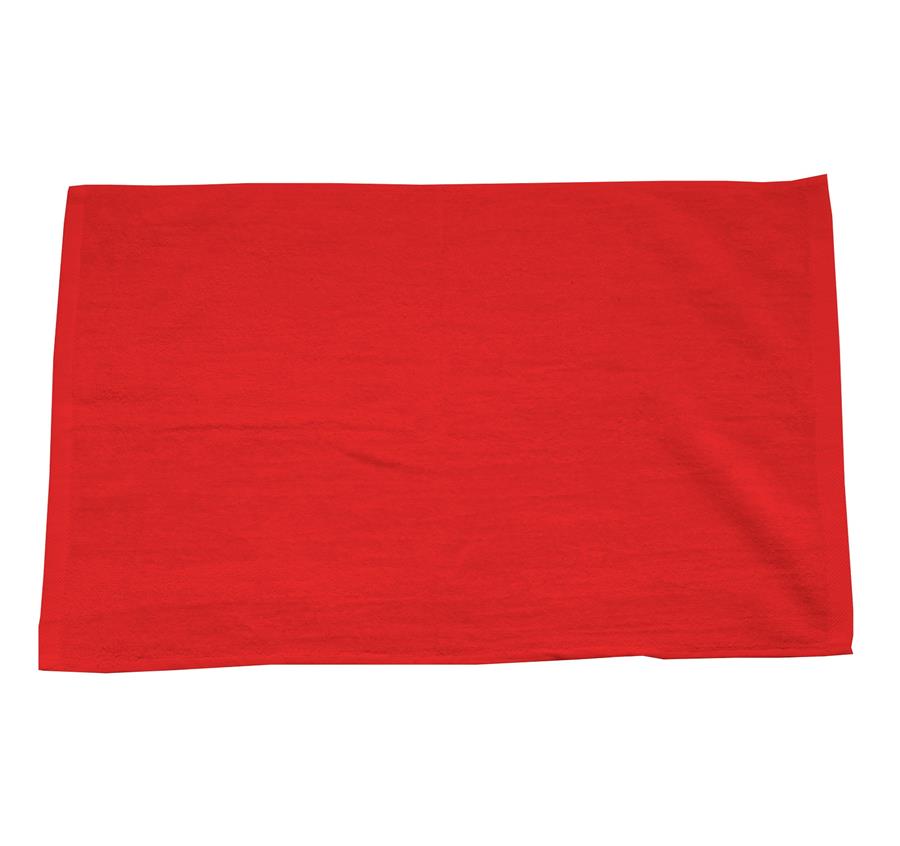 2.5 lbs/dzn Hemmed Hand Towel - Red
