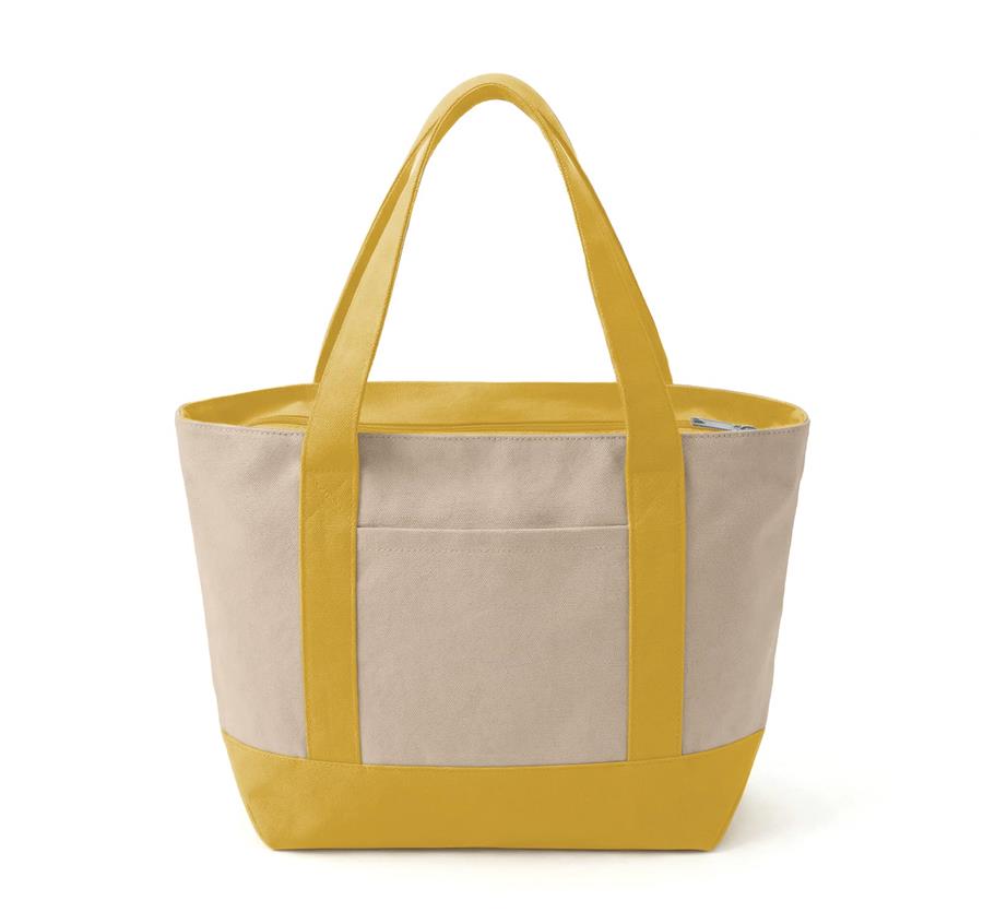 Mini Iconic Zipper Shopping Bag - Yellow