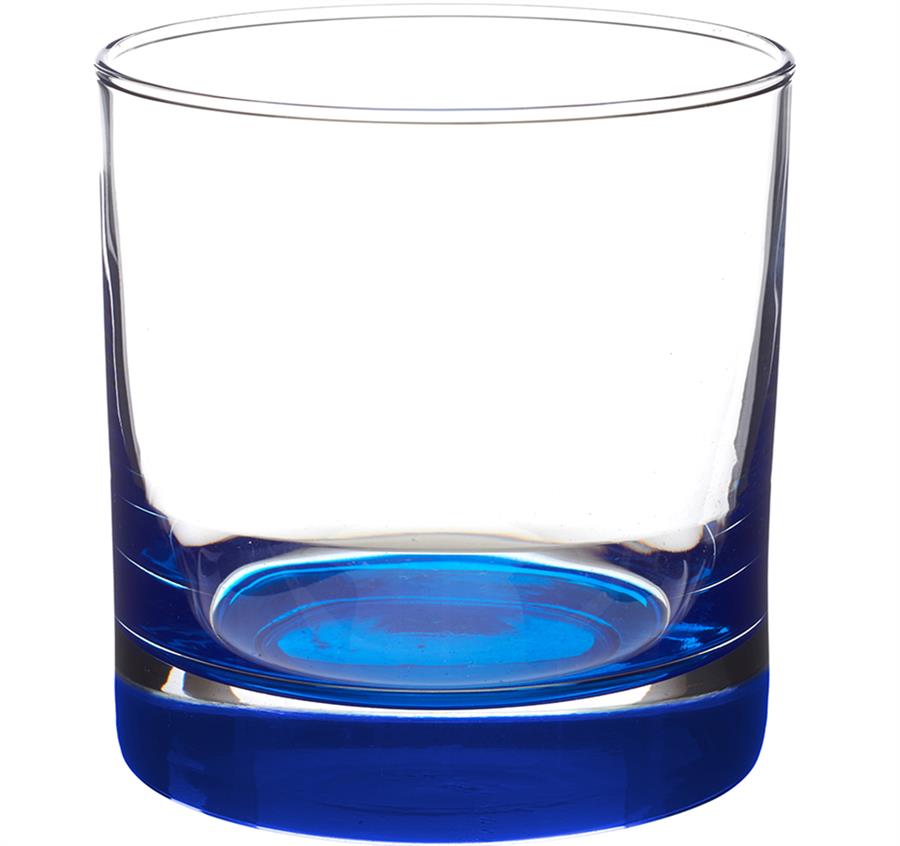 Heavy Base Whiskey Glasses - 9.5 oz - Blue