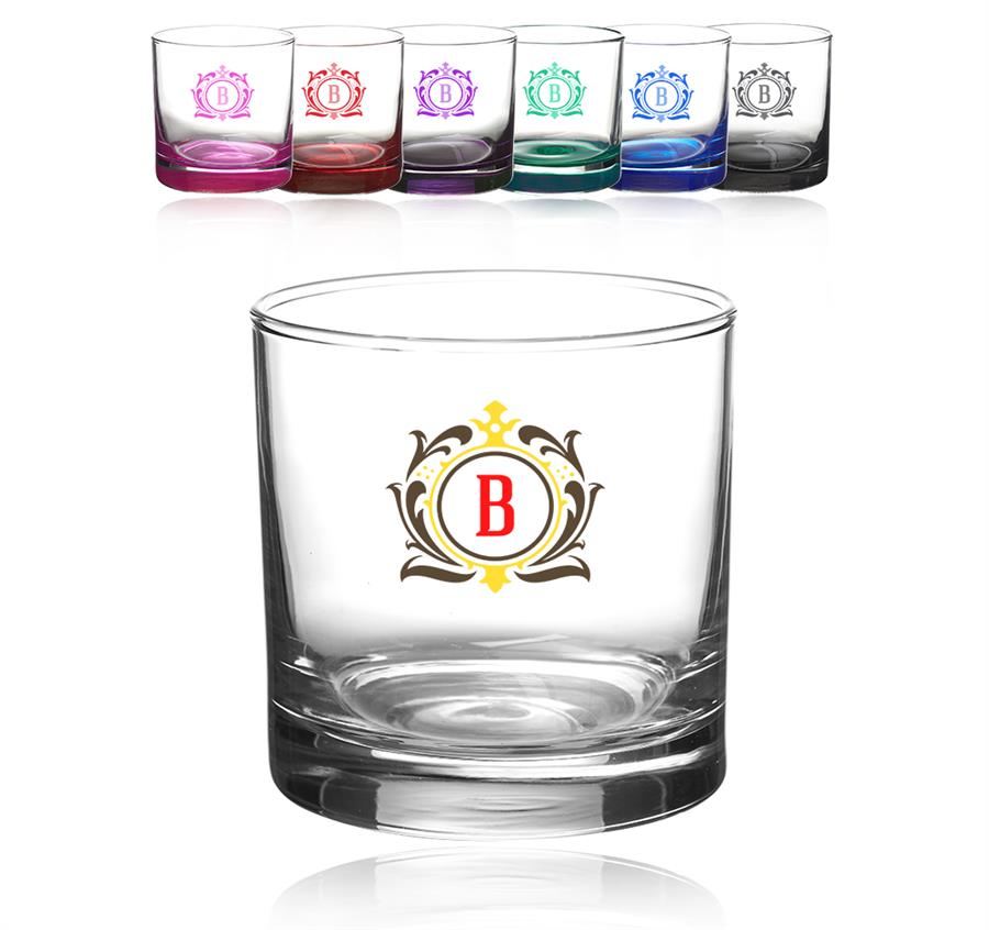 Rocks Whiskey Glass -10.5 oz - Pink