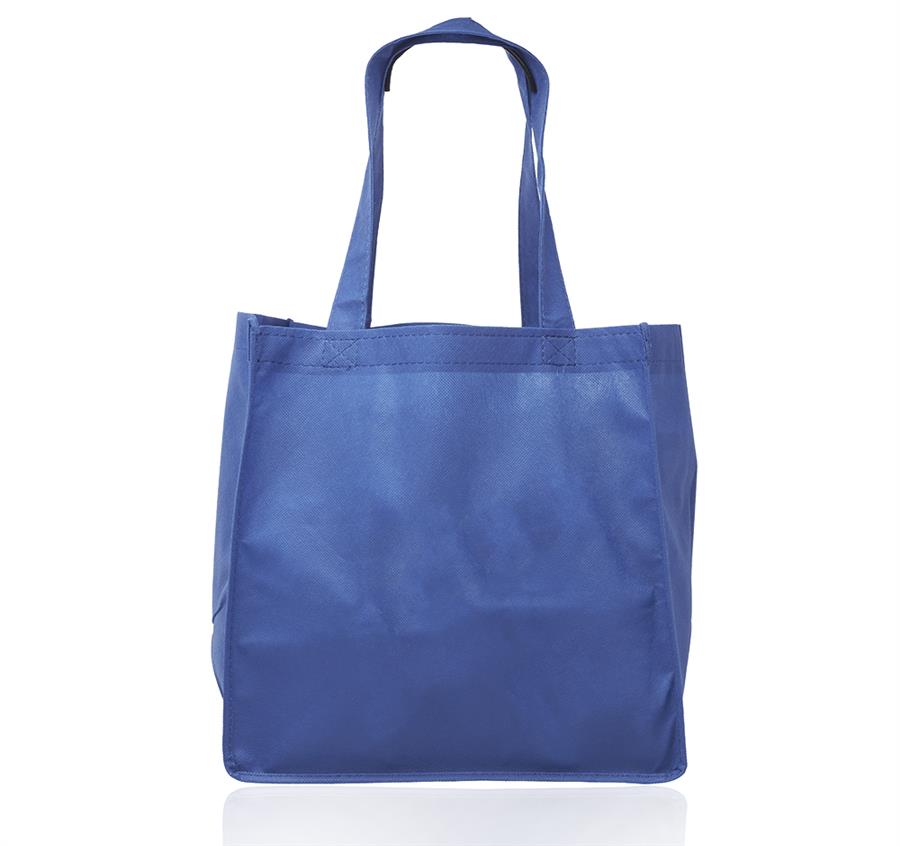 Value Non-woven Grocery Tote Bags - Blue