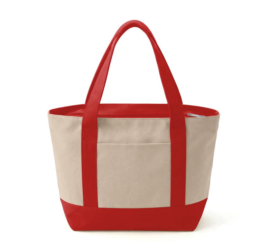 Mini Iconic Zipper Shopping Bag - Red