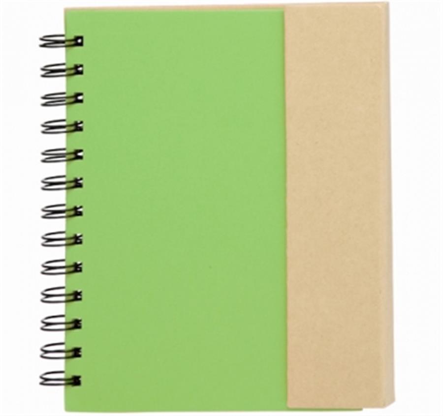 Two Tone Eco Friendly Notebooks - Green