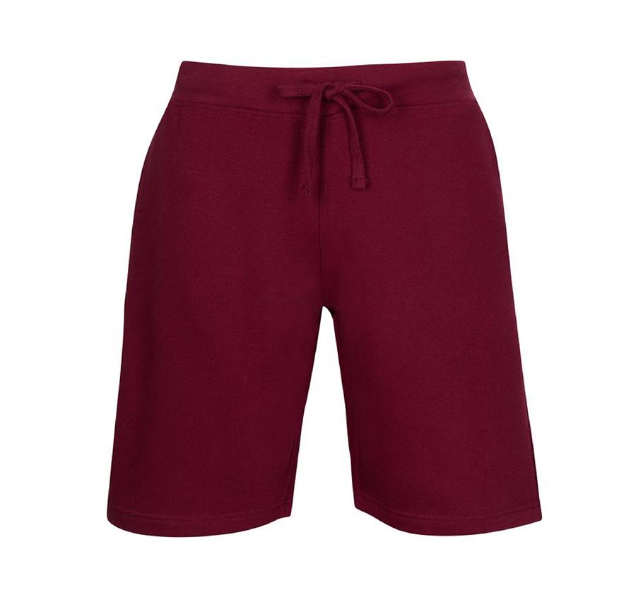 Midweight Fleece Sweat Shorts - 8.8 Oz - Maroon Burgundy