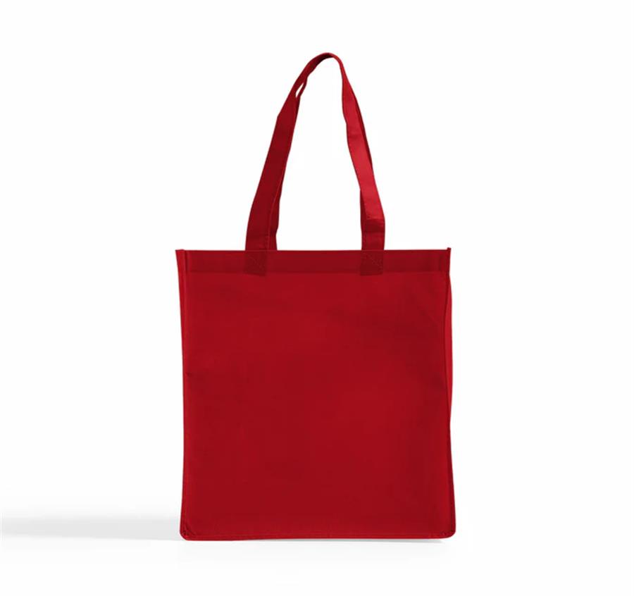 Medium Square Non Woven Tote Bag - Red
