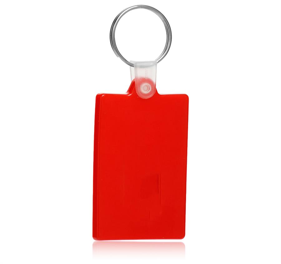 Rectangle Soft Keychain - Red
