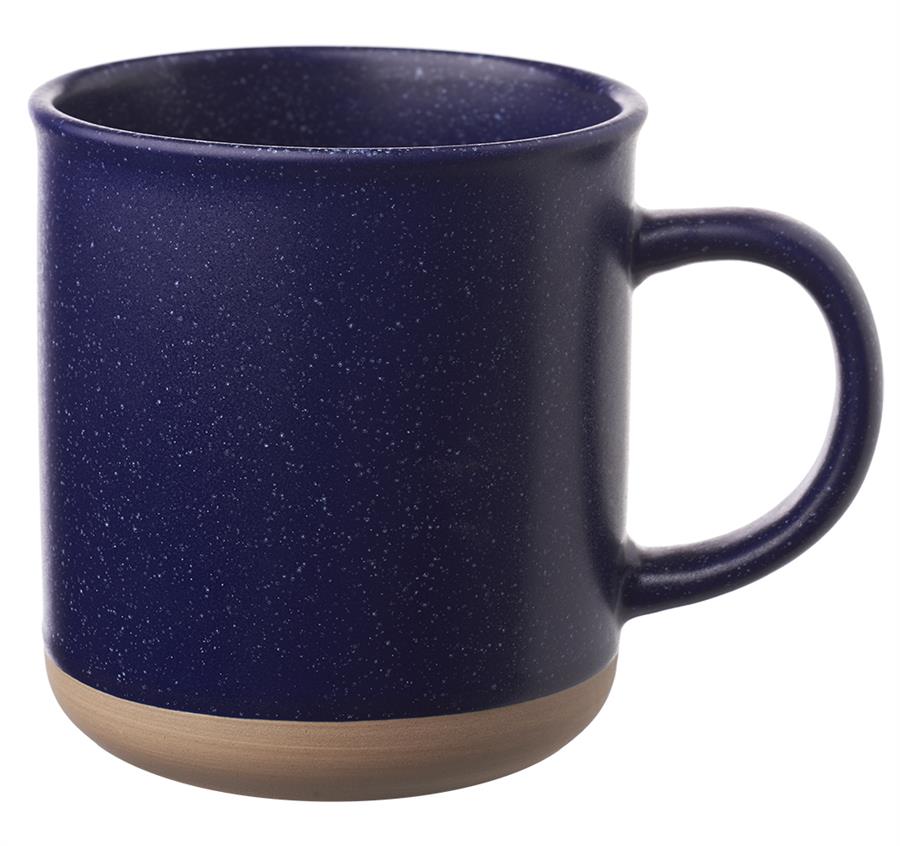 Aurora Speckled Clay Coffee Mugs - Navy