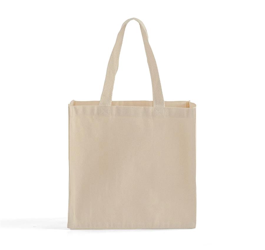 Medium Square Canvas Tote - Natural