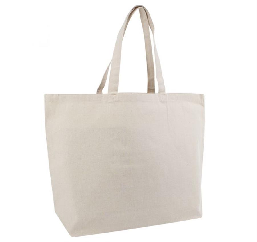 12oz Jumbo Cotton Gusseted Tote