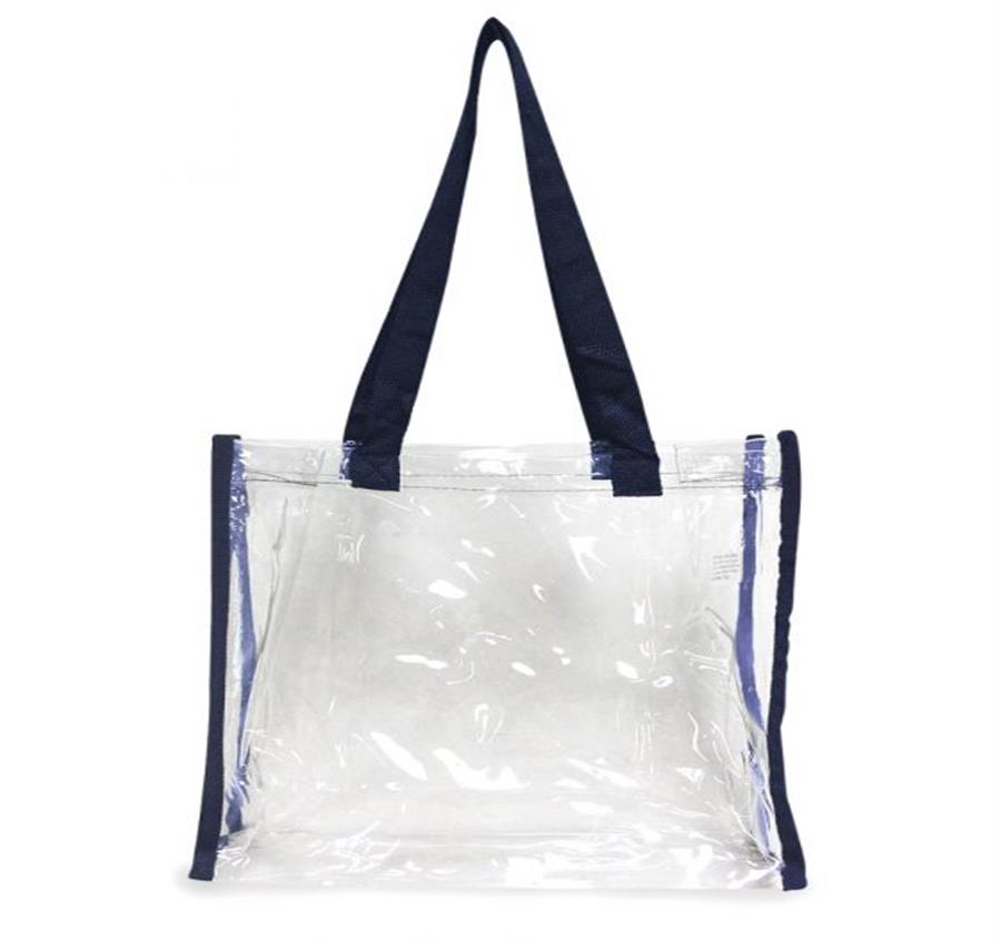 Clear Tote Bag - Navy