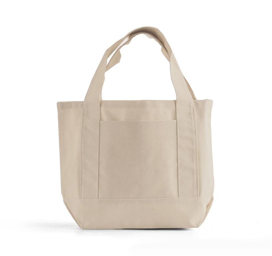 Large Shopping Canvas Bag - Natural