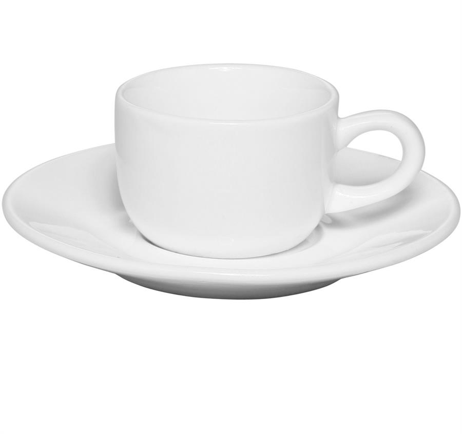 Porcelain Espresso Cups with Saucer 2.5 oz.