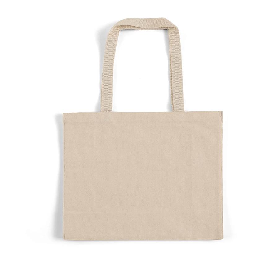 Large Square Canvas Tote - Natural