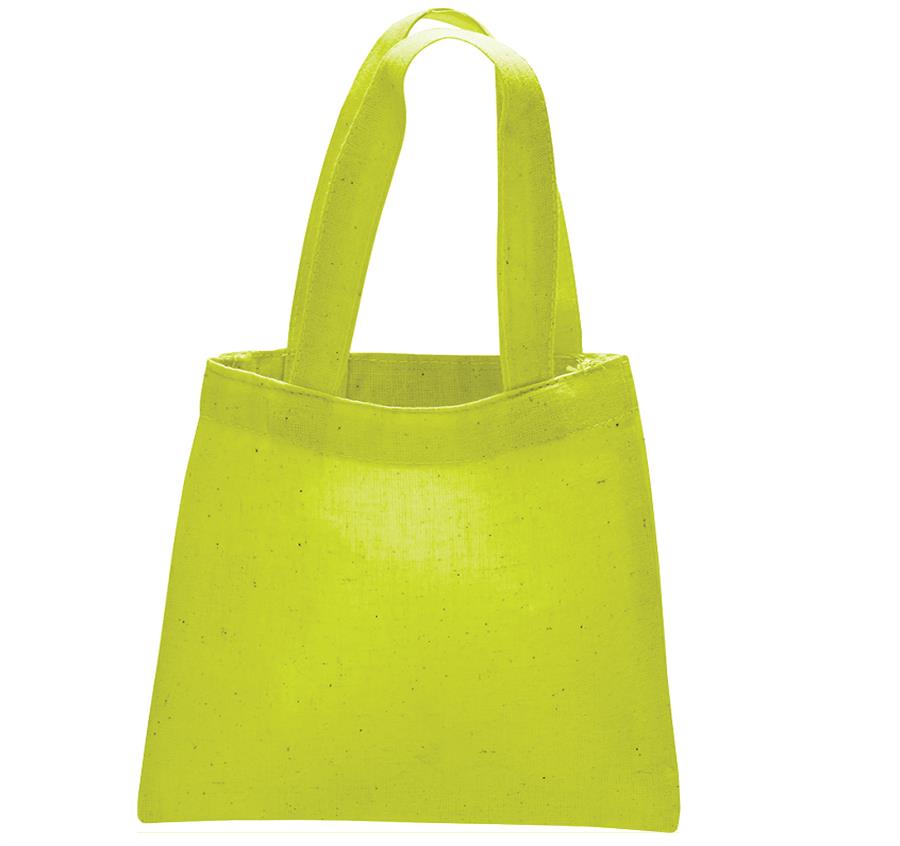 Mini Tote Bag - Cotton - Lime