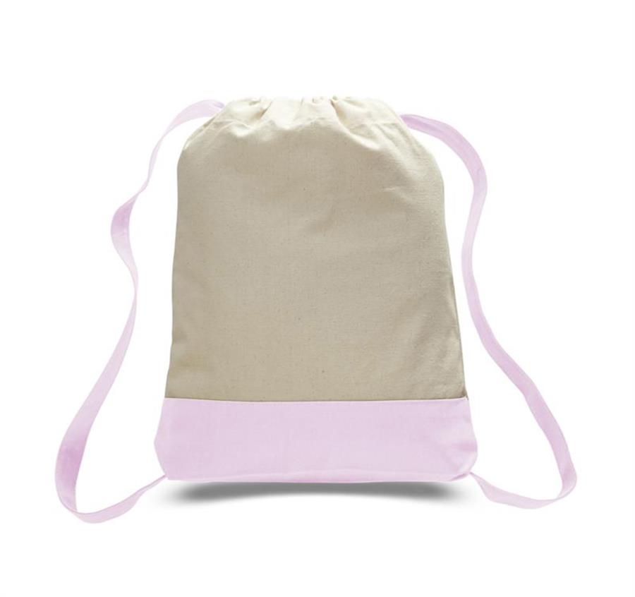 Canvas Sports Backpack - Light Pink