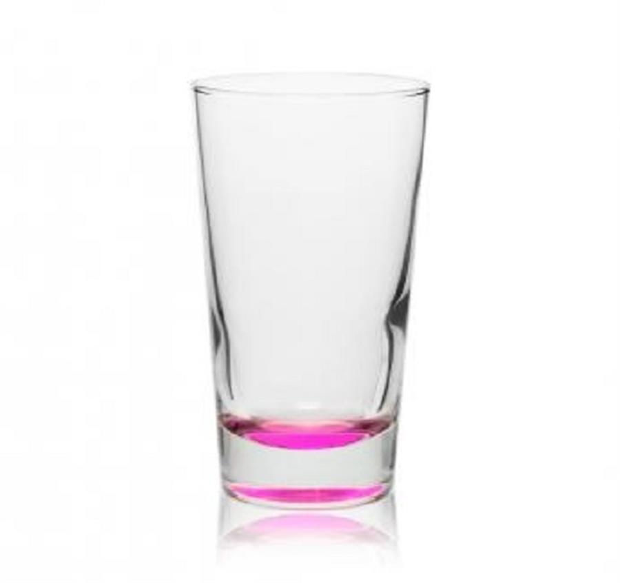 Diplomat Hi-Ball Glass - 6.5 oz - Pink