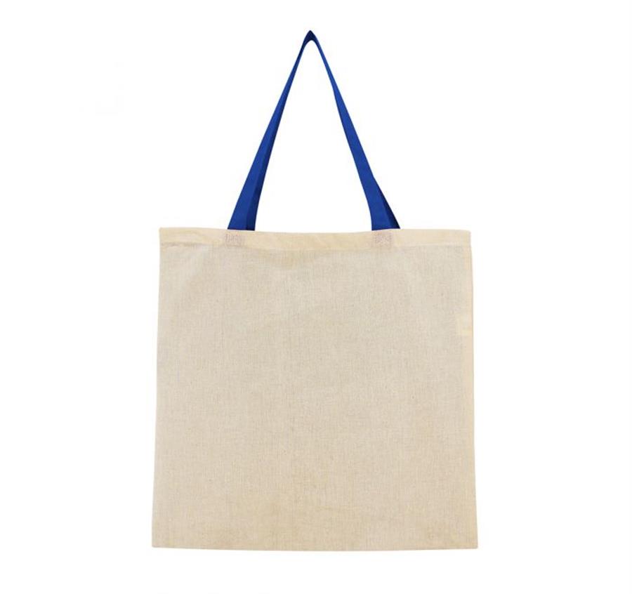 Contrasting Handles Tote - Royal