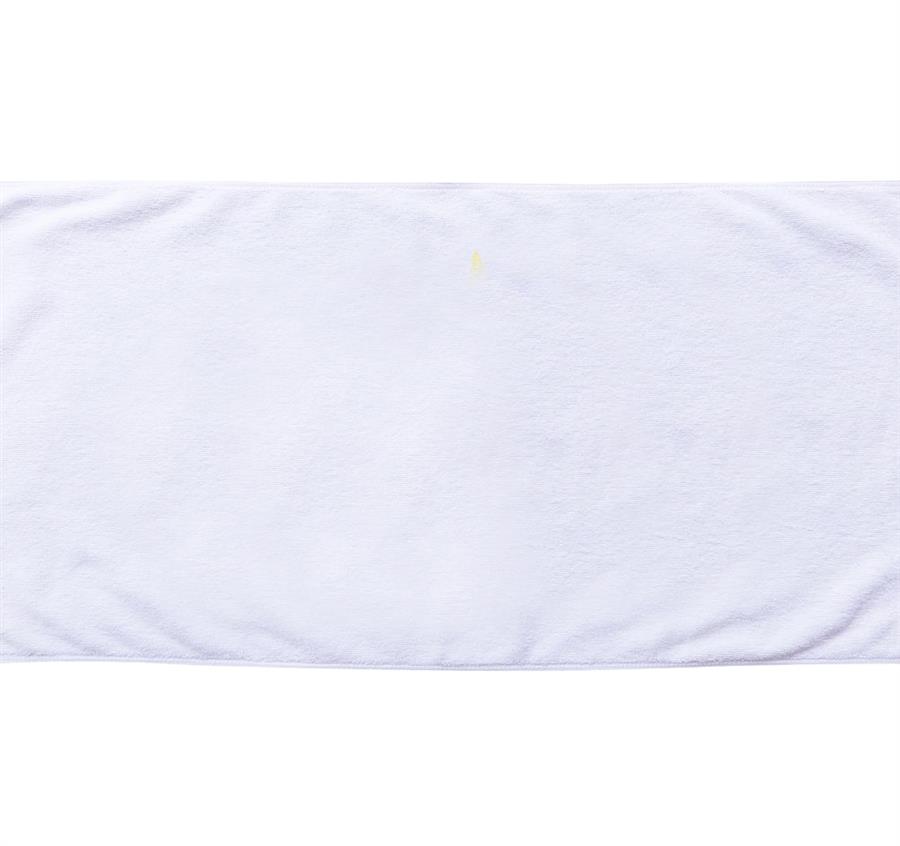 Terry Velour White Beach Towel