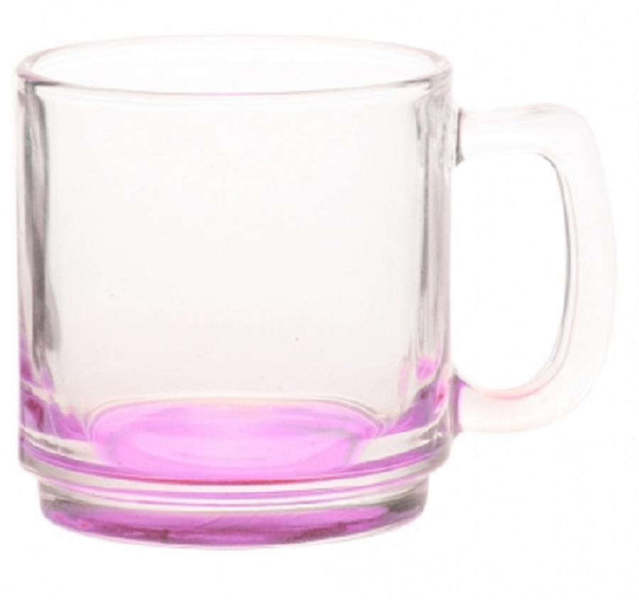 Glass Coffee Mugs - Pink