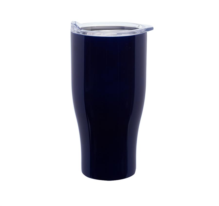 Stainless Steel Grip Travel Mugs - 27 oz - Blue