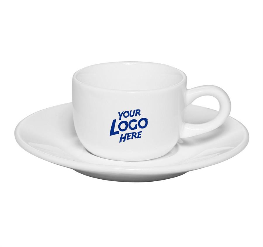 Porcelain Espresso Cups with Saucer 2.5 oz.