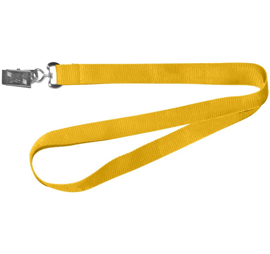 Polyester Silkscreen Lanyard - Gold
